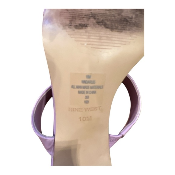 NINE WEST Women's LAVENDER Heeled Sandals - Picture 5 of 5